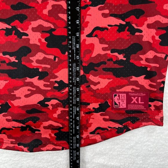 Mitchell & Ness Jersey Men XL Camo Atlanta Hawks Baseball Rare Rap Hip Hop ATL - Picture 13 of 16